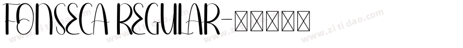 FONSECA REGULAR字体转换